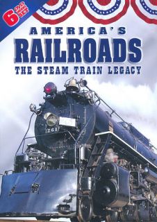 Americas Railroads The Steam Train Legacy DVD, 2009, 6 Disc Set 