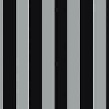 BW28701 BLACK AND SILVER STRIPE VINYL WALLPAPER BY GALERIE RRP£34.95