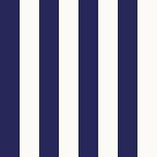 NAVY BLUE AND WHITE WIDE STRIPE SOLID VINYL WALLPAPER GALERIE SS28418 