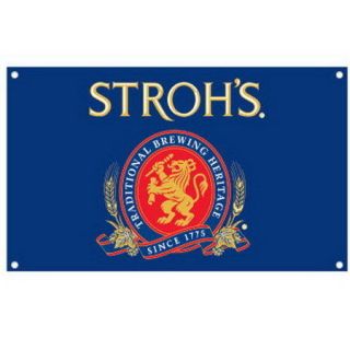 new licensed stroh s beer polyester wall banner 5 x