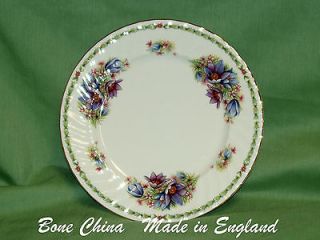 English Bone China~FLORAL ~Dessert Plate ~New~Made in England