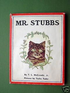 HAND SIGNED BOOK ~ MR. STUBBS ~ TASHA TUDOR ~ McCREADY RARE