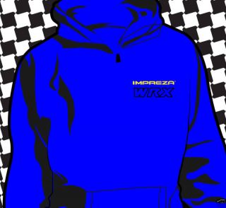 subaru impreza wrx hoodie more options size exact colour time