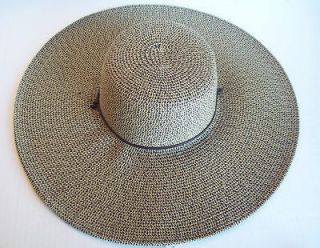 womens floppy wide brim packable sun hat two tone new
