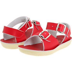 New Sun San Saltwater Surfer Red Sandals Sz 3 Infant   3 Youth