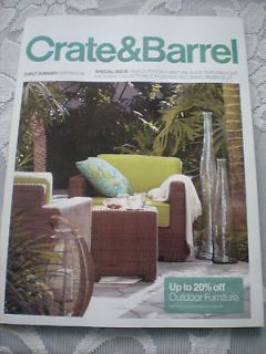 CRATE & BARREL EARLY SUMMER INSPIRATION CATALOG 2012 FURNITURE AND 