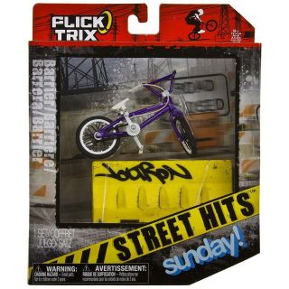 Flick Trix Street Hits Sunday Finger Bike with Barrier Obstacle