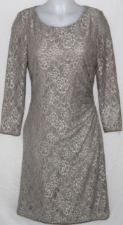 nwt tahari by asl 3 4 sleeve floral lace dress regular