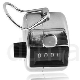 manual hand tally mechanical palm 4 digit click counter from