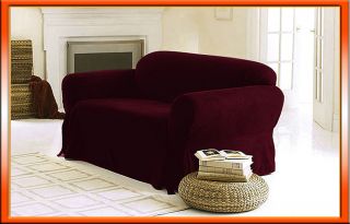New Luxury Super Soft Micro Suede Love Seat Loveseat Cover Slipcover 