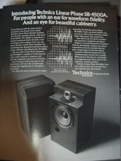 technics original brochure sb 45 00a speaker 