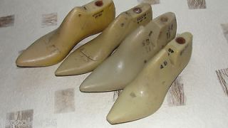 Vintage Cobblers Shoe Boot Last Lasts Form Mold Lot 4 Heavy Hard 