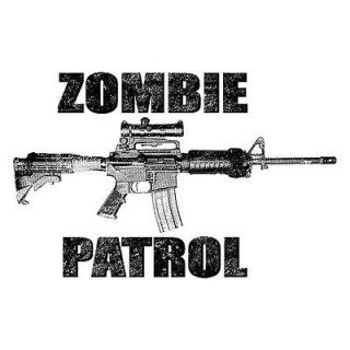 ZOMBIE PATROL walking dead must be stopped Automatic Rifle Machine 