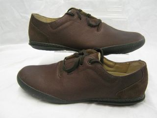 mens terra plana dark brown leather lace up shoe butler