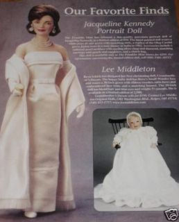 The Franklin Mint Jackie/Jacquel​ine Kennedy Doll Ad/Advertiseme 