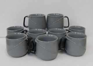   Rite ALM220 Allure Nice Touch Gray Mugs Black Cushion Grip 9 Count
