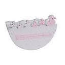 think pink duck wooden boat money box 
