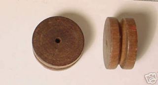 pair of wooden replacement pulleys for og ogee clocks time