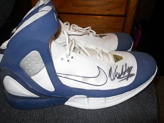 Wally Szcerbiak Signed Game Worn Nike Shoes Wolves/Celtics 