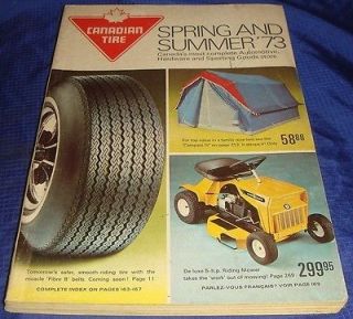   Vtg CTC Canadian Tire Store Toronto ON Catalog Spring & Summer 1973