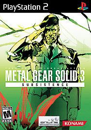 metal gear solid 3 subsistence for ps2 