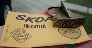 skoal metal lid cutter keychain new in pkg time left