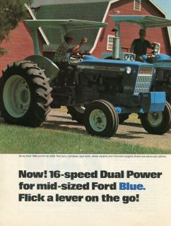 1974 ford 7000 5000 farm tractor 2 page ad time