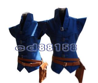 DELUXE Enchanted Tangled Prince Flynn Rider vest cosplay costume