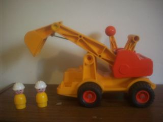 FISHER PRICE BACKHOE 1977 VINTAGE TOY CONSTRUCTION VERY RARE