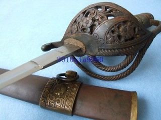 Vintage Military German commander Officer sword quillback blade