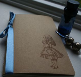 alice in wonderland notebook in Blank Diaries & Journals