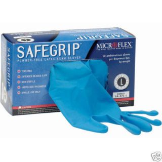 microflex safegrip powder free examination gloves large 