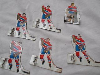 vtg 1964  Canadian Hockey All star metal lot of 6 Montreal team 