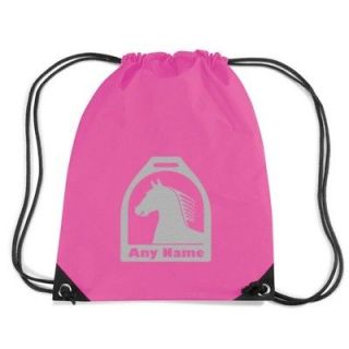 personalised gym bag horse and stirrup motif tack bag more