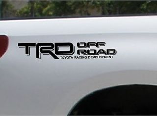   Black Tundra Tacoma bedside decals stickers trd 4x4 off road racing