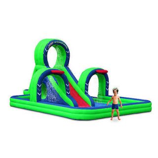 newly listed blast zone jet stream inflatable water park buy