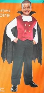 VAMPIRE Dracula Transylvania Resident Cape Vest Shirt Costume Boys S 4 