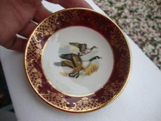 Vintage Weatherby Hanley England Falcon Ware dish w/flying geese