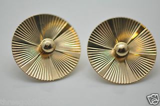 cartier 18k yellow gold retro earrings  1370