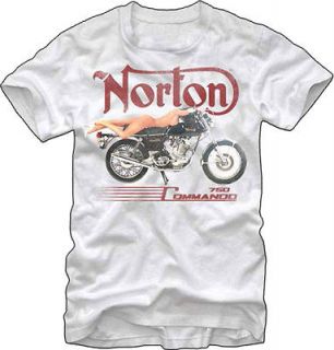 Norton Motorcycles 750 Commando Vintage Style Adult T Shirt Tee