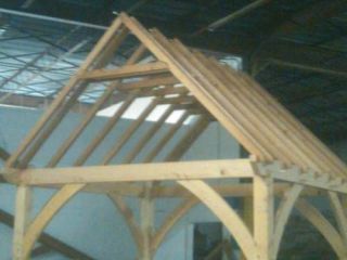 collar tie trusses reclaimed douglas fir 12 12 pitch time