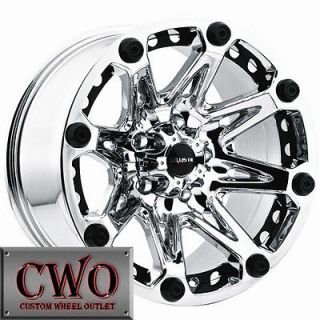   Chrome Jester Wheels Rims 6x139.7 6 Lug Sierra Titan Tundra GMC Chevy