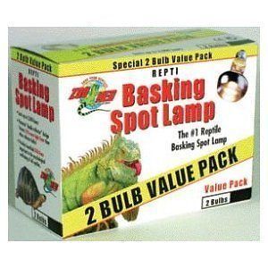 Zoo Med Repti Basking Spot Lamp 50 Watt 2 Pack Bulbs Reptile Heat 