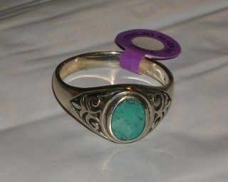 Sterling Silver Celtic TURQUOISE Ring Available in Sizes 11 12 13 14