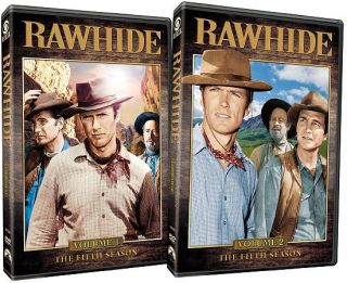 Rawhide The Fifth Season, Vols. 1 and 2 DVD, 2012, 8 Disc Set