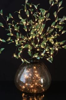 Lighted Leaf Willow Branch with 144 lights, Electric, 