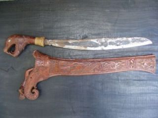 LEFT HANDED SWORD PARANG Head Hunting Butcher Knife Dagger Weapon 