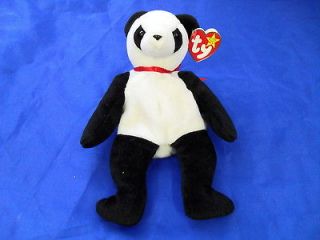 TY Original Beanie Baby Fortune The Panda DOB Dec. 6, 1997 RETIRED