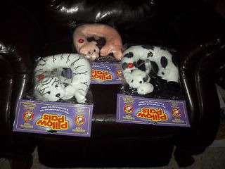 Different Childrens Comfort Pillow Pals, Tiger, Cow and Pig