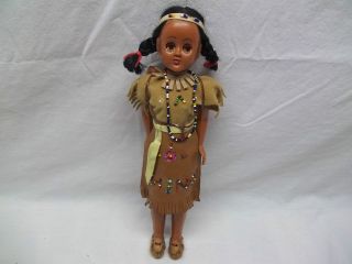 Vintage Native American Indian Girl Doll Baby Twin Babies Papoose Toy 